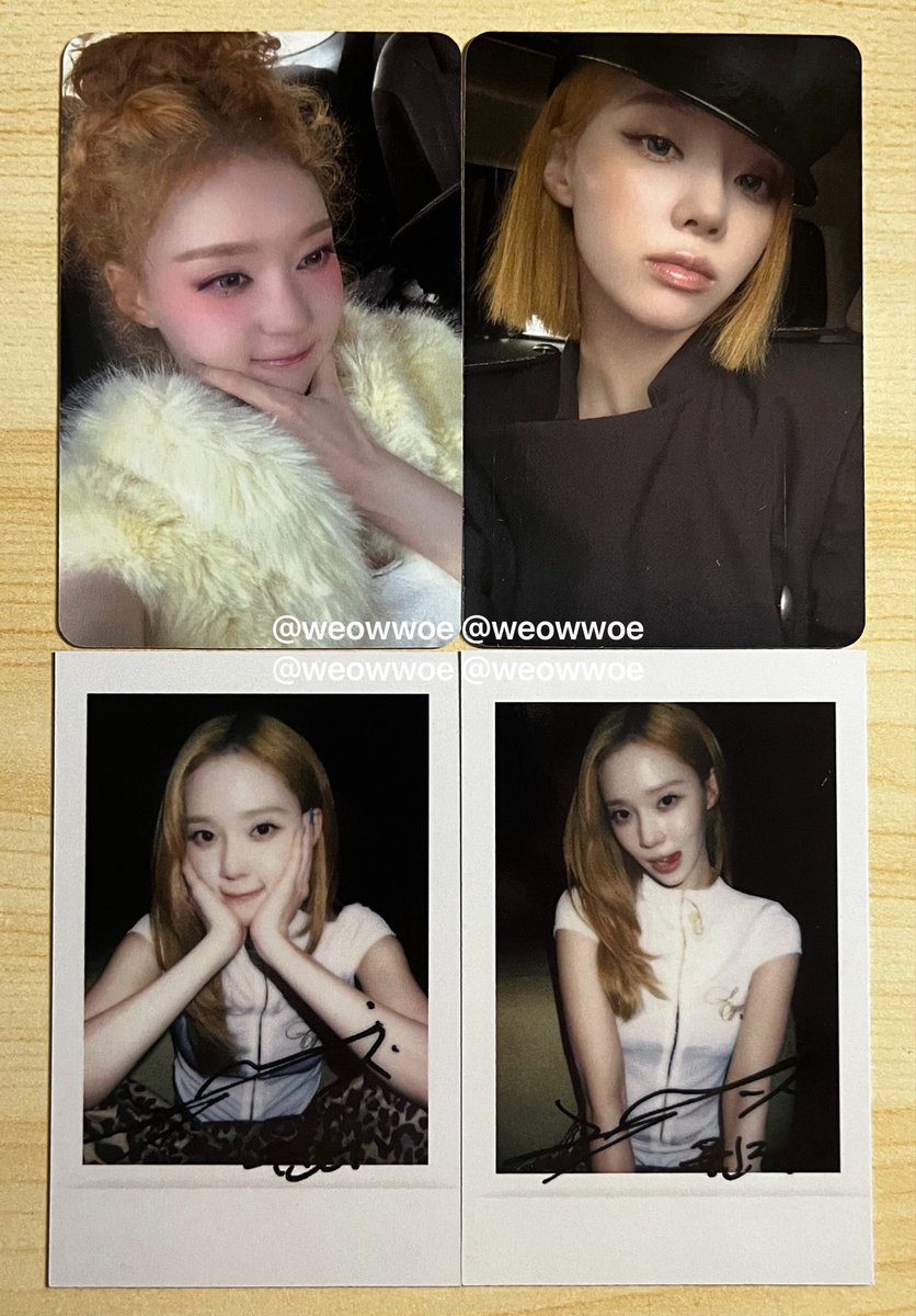 weowwoe's tweet photo. 에스파 레몬에이드 스타리버 미공포 포카 특전 프리뷰 🍋
- STARRIVER A, B ver. 

윈터!!! 완전 귀요미……….. https://t.co/2aB6MCj3Ej