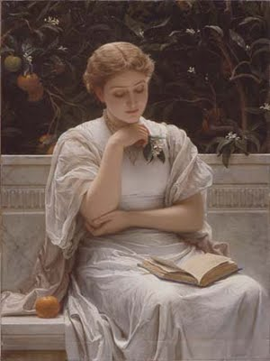 raiowl's tweet photo. 'A Girl Reading'  -  1878
            🎨Charles Edward Perugini https://t.co/eJbpsp2H8L