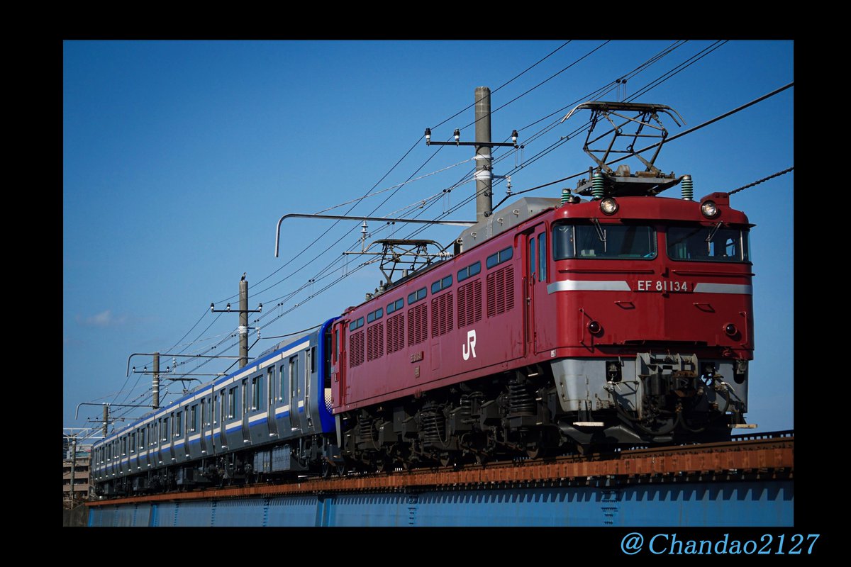 Chandao2127's tweet photo. 長岡双頭81の中で一番好きでした。
EF81 134 さようなら👋 https://t.co/FK0pIjyp89