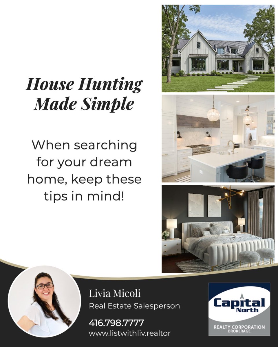 LivMico's tweet photo. 🔑 Smart house hunting starts with the essentials.

1️⃣ Prioritize needed bedrooms/bathrooms
2️⃣ Think long-term
3️⃣ Don’t overlook the basics for “wow” features
4️⃣ Be realistic about repairs &amp; flaws

Stay focused on what matters most. 🏡

#GTArealestate #realestate https://t.co/pfL7opKpUo