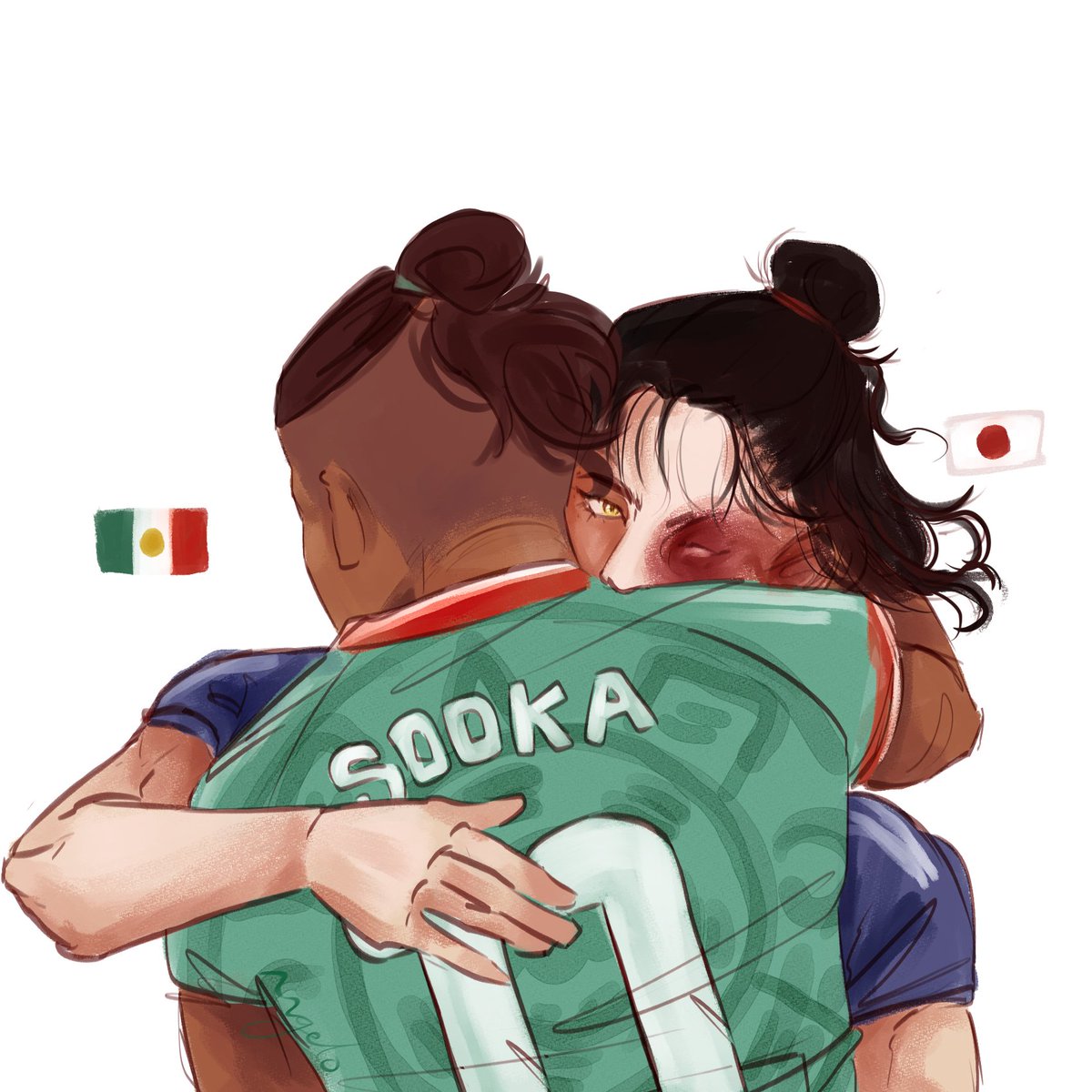 Ange_Whale's tweet photo. Ya se siente la emoción del Mundial 🙏🏾🏆
.
.
.
Del AU FIFA de mi amigo @yoyo522552 
Saca fic plis https://t.co/s1leQxz1Hg