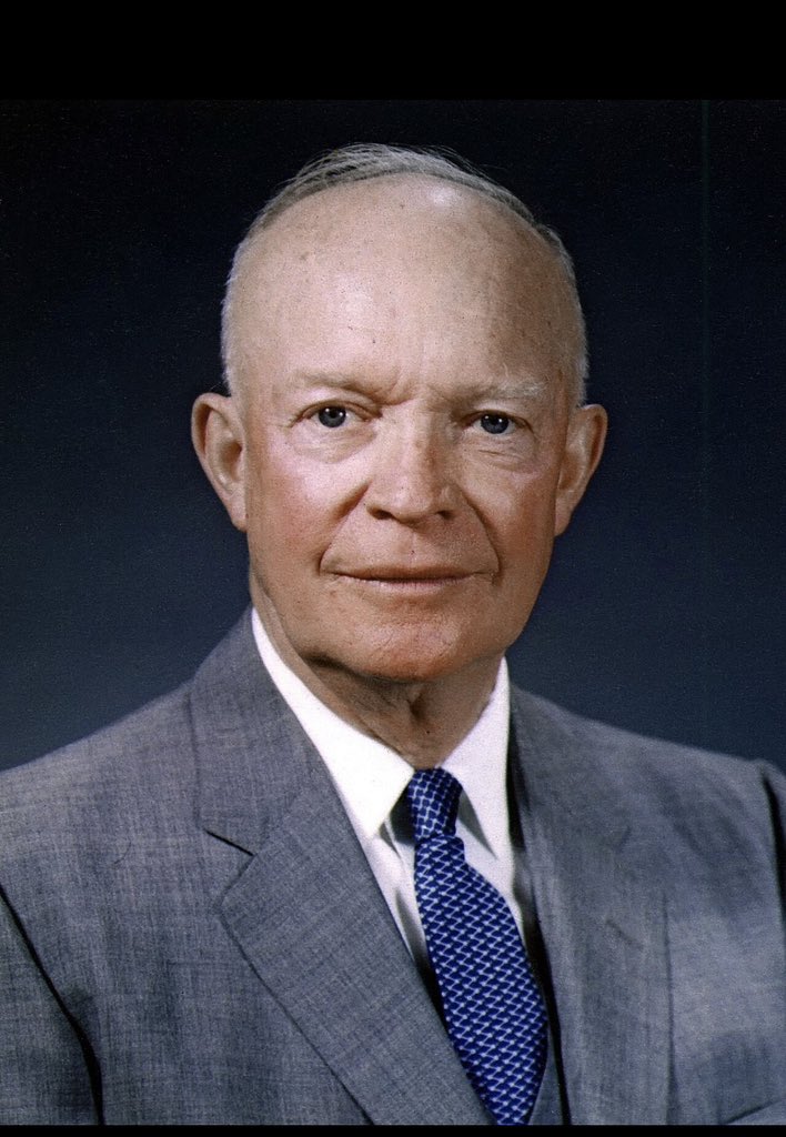 defense_civil25's tweet photo. “I believe deeply that every occupant of the White House, whether he be conservative, liberal, or middle-of-the-road, has one profound duty to the nation: to exert moral leadership. The President of the United States should stand, visible and uncompromising, for what is right and decent—in government, in the business community, in the private lives of the citizens. For decency is one of the main pillars of a sound civilization. An immoral nation invites its own ruin!” 

— President Dwight D. Eisenhower, “Some Thoughts on the Presidency,” Reader’s Digest, Nov. 1968.