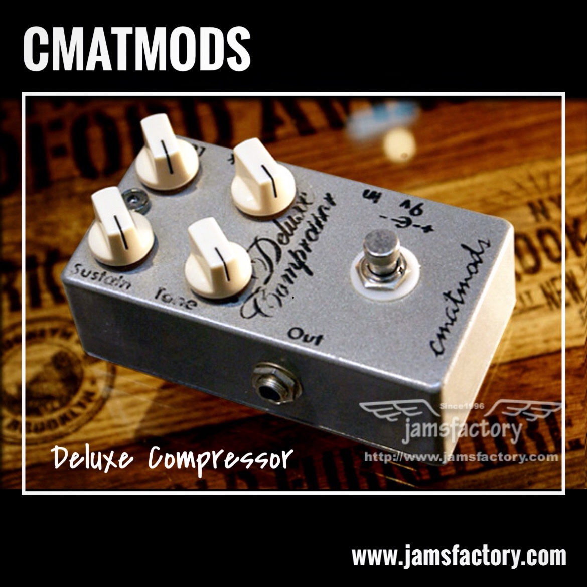 jamsfactory's tweet photo. 🎸USED NEW LINE UP✨
✳CMATMODS Deluxe Compressor
ペダルコンプレッサーの金字塔であるROSSのコンプレッサーを4ノブにブラッシュアップ
AttackつまみとToneつまみを追加し、更に幅広い音楽性・プレイスタイルに対応することを実現
https://t.co/wtewMMcn1i https://t.co/WahPXUbnWi