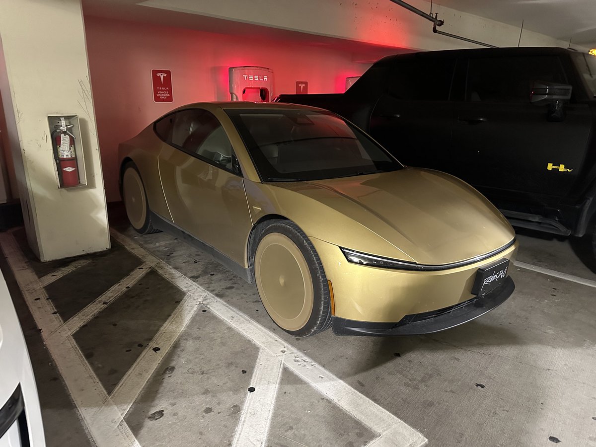 Ledge_Andary's tweet photo. Cybercab spotted in Dallas, TX

I actually saw another one leaving the charging area so 2 of them at once. 

It’s happening!! https://t.co/jJlif2SYO8