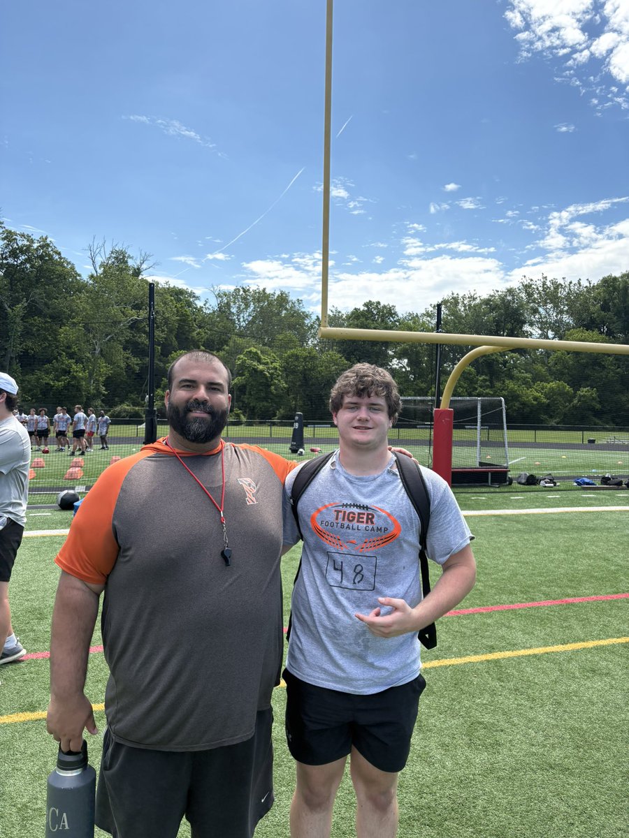 Brockphilli1's tweet photo. Had a great camp @PrincetonFTBL yesterday. Learned some new things and went 6-1 on my 1 on 1s! Thanks to @CoachCuevas78 for the work!
@football_cghsnc @BillLiedy @DrStevenWright https://t.co/sqE1zkkri9