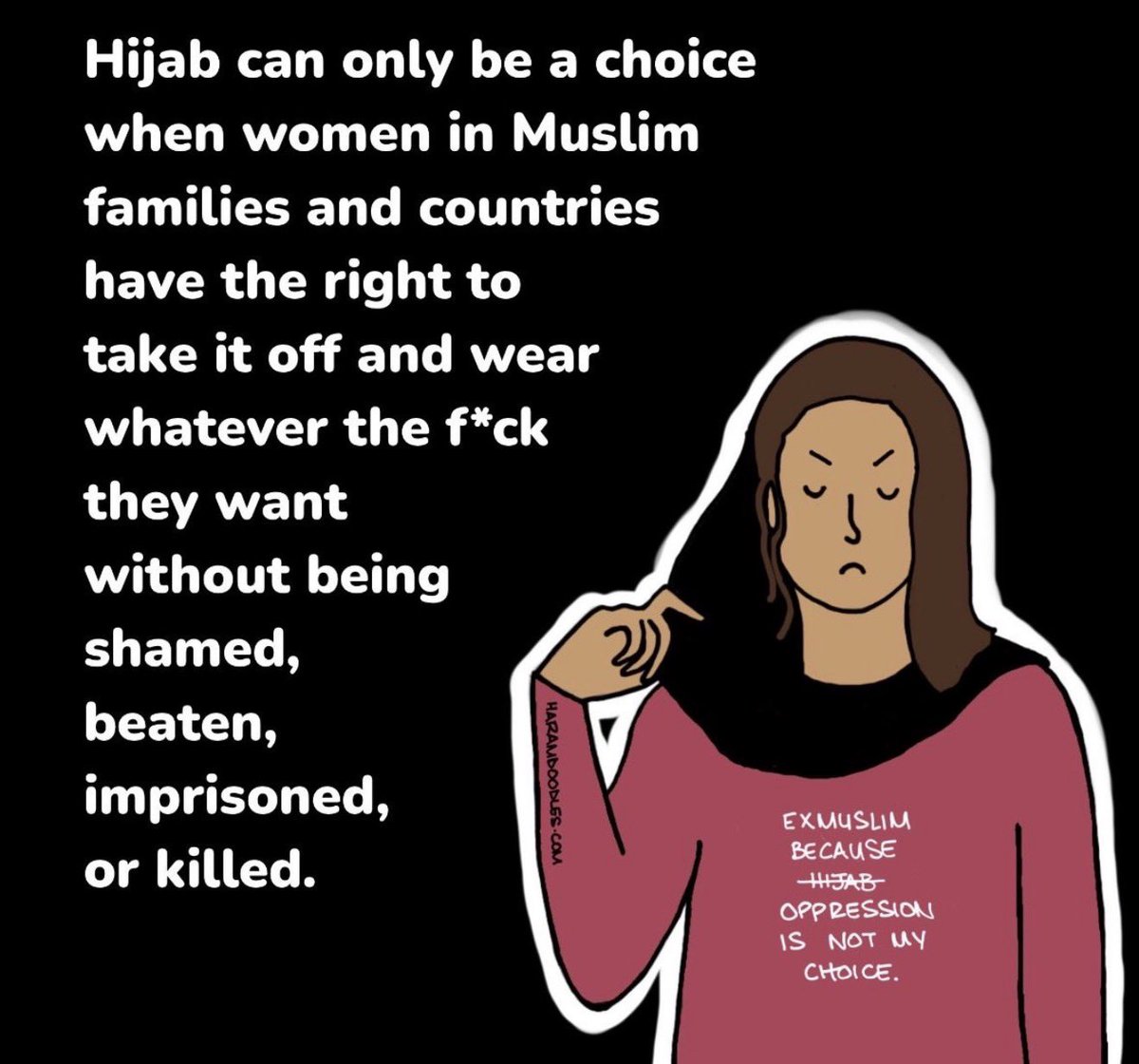 sappholives83's tweet photo. Hijab is not a “choice.” https://t.co/VB0QX8Y0mx