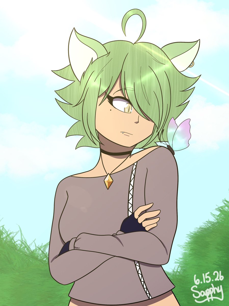 IsSaphThere's tweet photo. Butterfly finds local fox

(Gift for @MaroDraws featuring his oc, Fio) https://t.co/IK8w5NyVzE