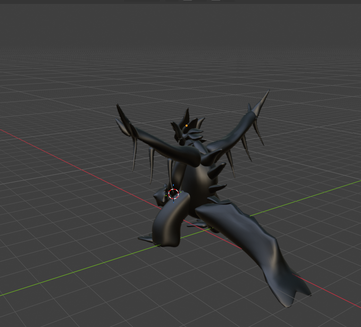 Monoestellar's tweet photo. Bored so i try create it in 3d

I FUCKED UP THE VERTICES LMAO, MY PC FREEZE, anyways wip, might need to start From scratch again, but i kinda understand the design now

brb remodel it + rigging it so it can move https://t.co/PNawxeKo2l