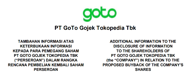 writingtorch's tweet photo. $GOTO MAU BUYBACK SAHAM SAMPAI Rp3,5 TRILIUN!

💰Dana buyback: maks. Rp3,5 triliun (bersumber dari kas internal)
📊 Jumlah saham target: sekitar 68-70 miliar lembar Seri A
📅 Periode: 19 Juni 2026 s/d 18 Juni 2027 (12 bulan)

#RangkumKeterbukaanInformasi https://t.co/gH6SzFjAXk