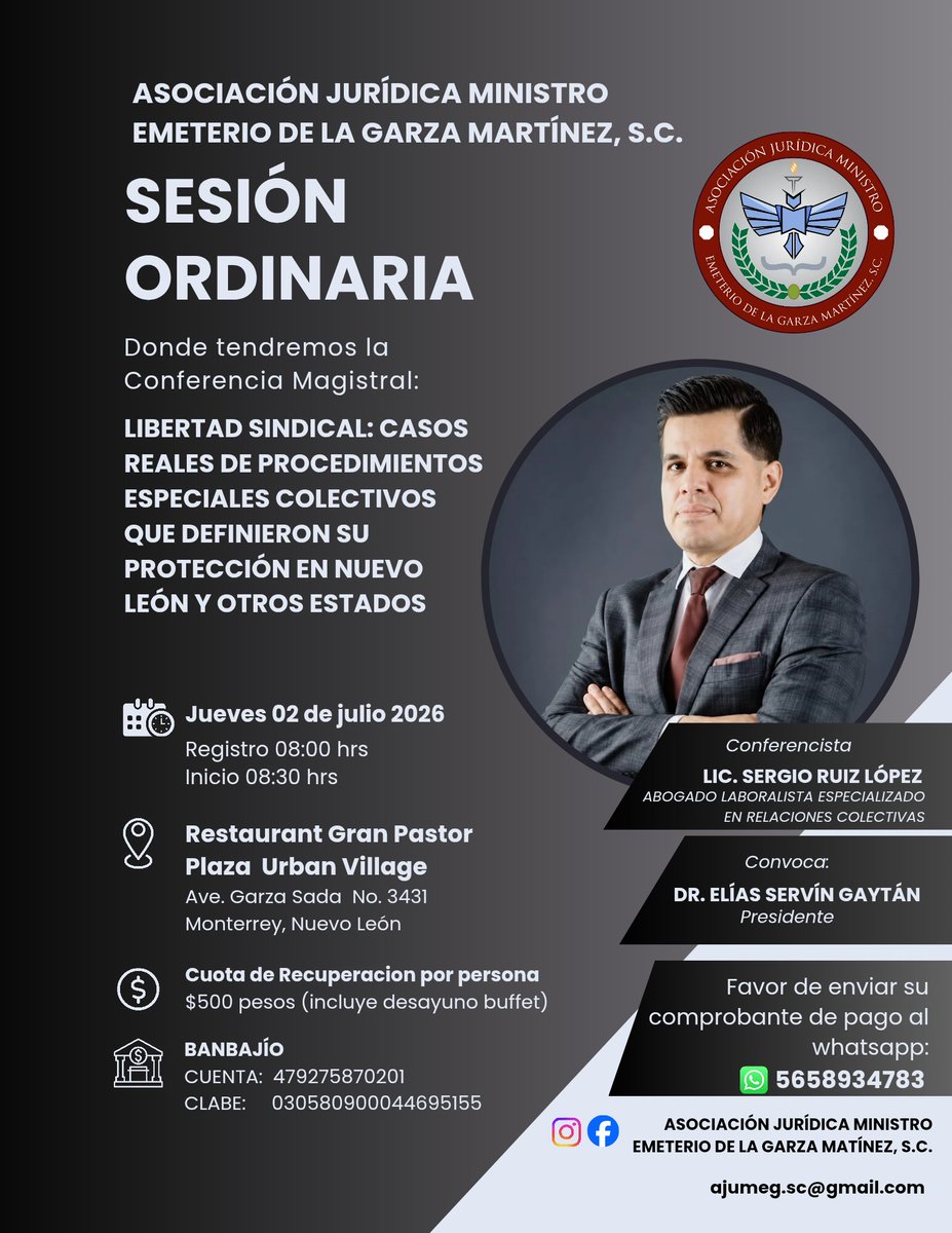 licservin's tweet photo. Están cordialmente invitados #ajumeg #abogados https://t.co/nGE9j2PkUx