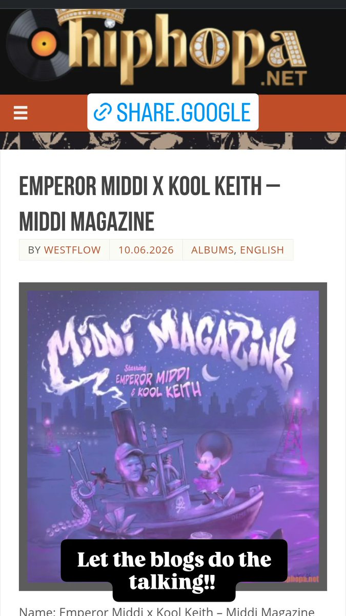 CigarMiddi's tweet photo. 🗣️ I'ma let the BLOGGS do the talking !!! 

Emperor Middi x Kool Keith – Middi Magazine – https://t.co/tA0uWKWEUf https://t.co/E0dyj16raY https://t.co/vglzxBpBSy