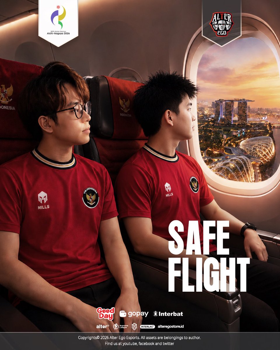 AlterEgo_IDN's tweet photo. Safe flight guys, jaga nama baik indonesia 🇮🇩🔥 https://t.co/wrHgyMotmT