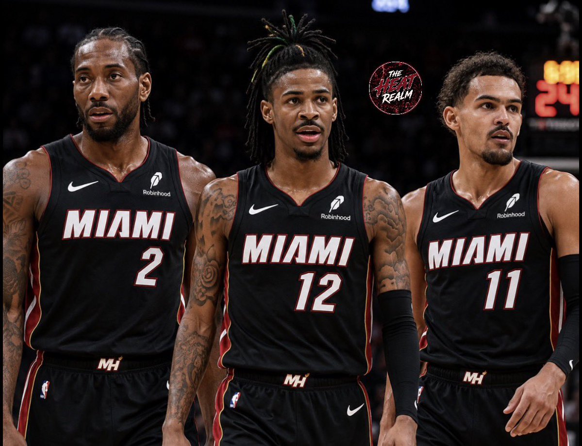 WadexFlash's tweet photo. There’s officially 3 players that are considered backups for the Miami Heat if they don’t land Giannis Antetokounmpo:

- Kawhi Leonard 
- Ja Morant
- Trae Young

Heat fans, are you a fan of these options? https://t.co/99Ya2bYcDE