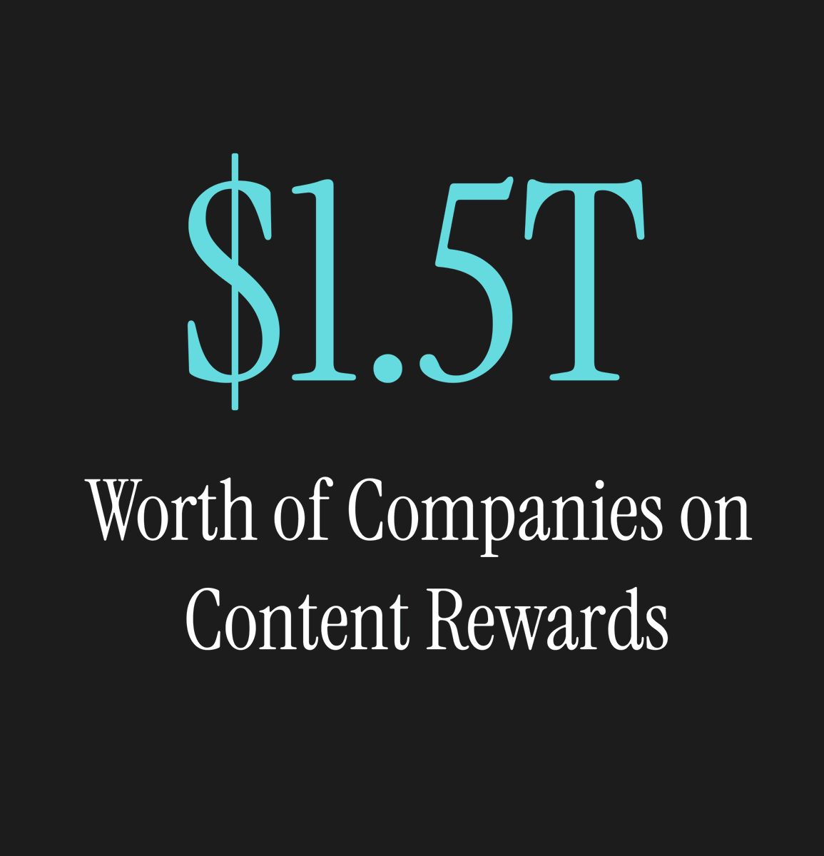 danvsI's tweet photo. Over $1.5 trillion worth of companies 

Are running campaigns on Content Rewards right now

Fortune 500s, 100s, 50s, we have them all  

Just collecting them like infinity stones at this point https://t.co/YAQIRE5tMK