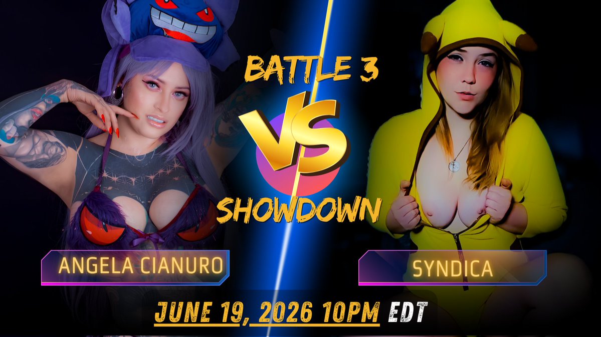 VibeMateOffical's tweet photo. ⚔️ A battle is always better when the fans show up.

 @angelacianuro 🆚 @syndica_ 
📅 June 19 | 10 PM EDT

Watch on https://t.co/rXgtuZaz3V

Your support fuels the competition, drives the excitement,  helps create the unforgettable moments that make #coStream battles so much fun.

Come cheer for your favorite! Let's make this a night to remember. 🔥✨

Chaturbate links: 
https://t.co/b4DrBSGg5U
https://t.co/nwZuDQVHrA