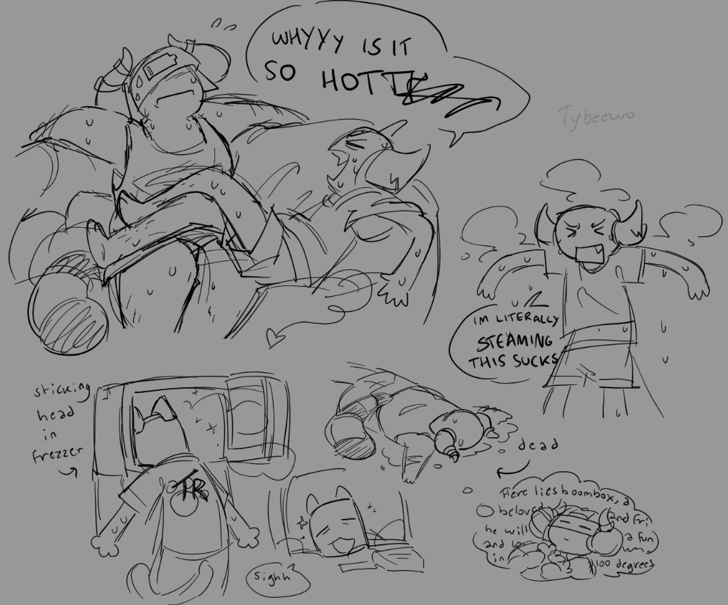 tybeewo's tweet photo. ths is my vent art pleaa eheklp me (reupload cuz friend suggested slingshot sticking her head in the freezer) https://t.co/EL8wnmUOv8