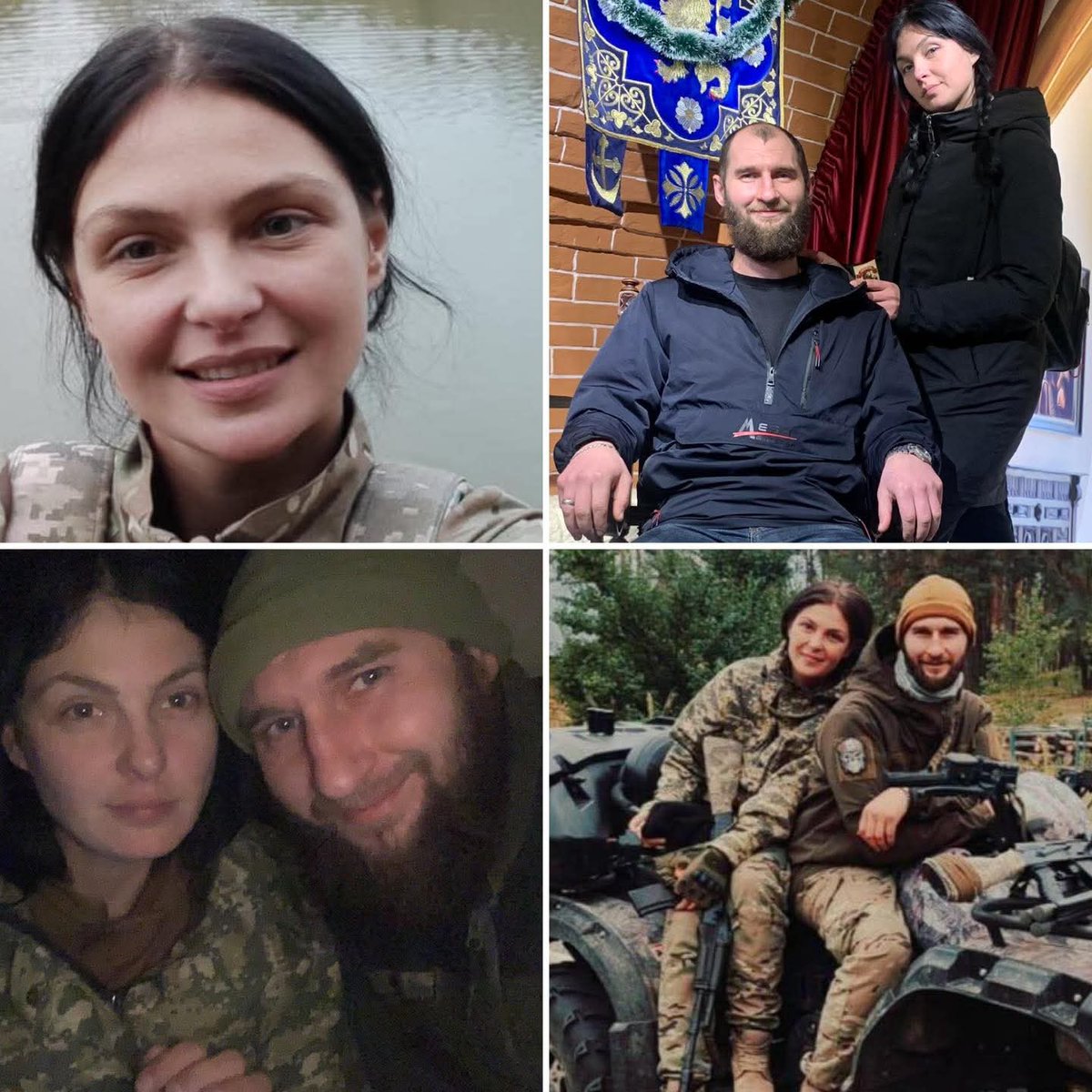 Oct7NeverForget's tweet photo. She sent her daughter abroad and went to war alongside her husband.

They knew they might never return.

Before deploying to the front, they completed all the necessary legal paperwork to ensure that, if both of them were killed, their daughter would not be left without a guardian.

Thus began the final journey that Tetiana Fesenko and Volodymyr Fesenko would take together.

Their story sounds like the plot of a movie. They met by chance. They did not become a couple immediately. Life took them in different directions. But fate gave them a second chance.

They married, raised their daughter Yelyzaveta, traveled across Ukraine, went fishing together, and built a simple family happiness.

Then came the full-scale war.

On February 24, 2022, they made a choice that would change everything.

Tetiana, whose callsign was "Murka," did not stay at home. She took up arms and stood shoulder to shoulder with her husband. Together they defended the Kyiv region, participated in the liberation of the Kharkiv region, and fought in some of the most difficult sectors of the front.

Their comrades remember Murka as someone who was always first to move forward—smiling, stubborn, and fearless.

On March 5, 2023, in the Bakhmut sector, a Russian shell struck the trench where Tetiana was positioned.

Volodymyr suffered a severe concussion.

The last thing he saw before the explosion was his wife's blown kiss.

When he regained consciousness, he crawled toward her.

Then, together with fellow soldiers, he carried his beloved wife for more than two kilometers under enemy fire to an evacuation point.

Until the very end, he believed he could save her.

He could not.

Tetiana was only 30 years old.

Today, her daughter is growing up with the memory of a heroic mother.

And Volodymyr lives with a pain that words cannot measure.

Murka's story is not only about war.

It is about a love that proved stronger than fear.

It is about a husband and wife who consciously chose to defend their country.

And it is about a woman who remained beside the man she loved—and beside the Ukraine she defended—until her final breath.

Eternal memory to Tetiana Fesenko.

🇺🇦 Heroes never die.