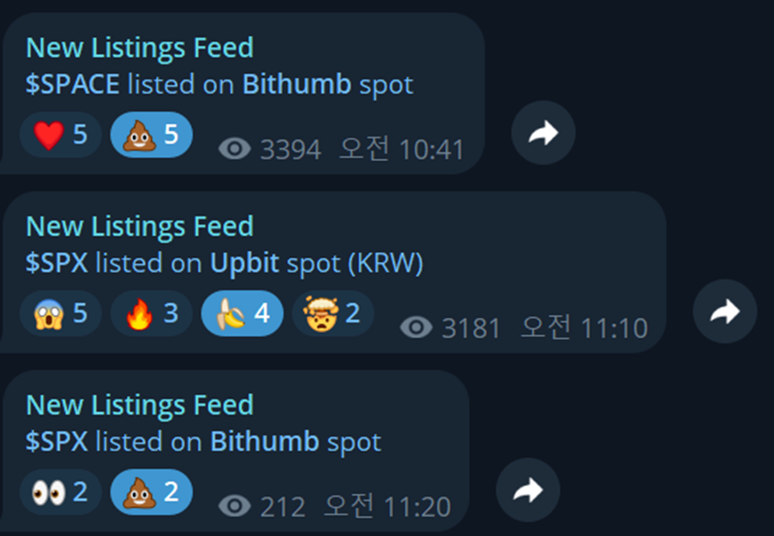 jeg6322's tweet photo. average korean cex behavior

spacex is getting all the attention and liquidity right now, but upbit and bithumb can’t list spcx
so they’re just doing dumb shit instead

1. bithumb listed space first
> basically a scamcoin that already hit its only goal, tge, and now has no reason to exist (150m fdv btw)

2. then upbit immediately listed spx6900
> old meme, not even related to space, but i guess it looks close enough to spcx

of course, none of these tokens have anything to do with elon’s spacex or spcx

just disgusting behavior from korean cex leadership listing random coins with similar names

this is why koreans hate korean cexs