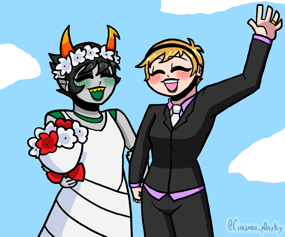 cinnamon_p0msky's tweet photo. ENG: A rosemary scented wedding
PT-BR: Um casamento com cheiro de alecrim
#homestuckfanart #rosemary https://t.co/hyC6D1yzrW