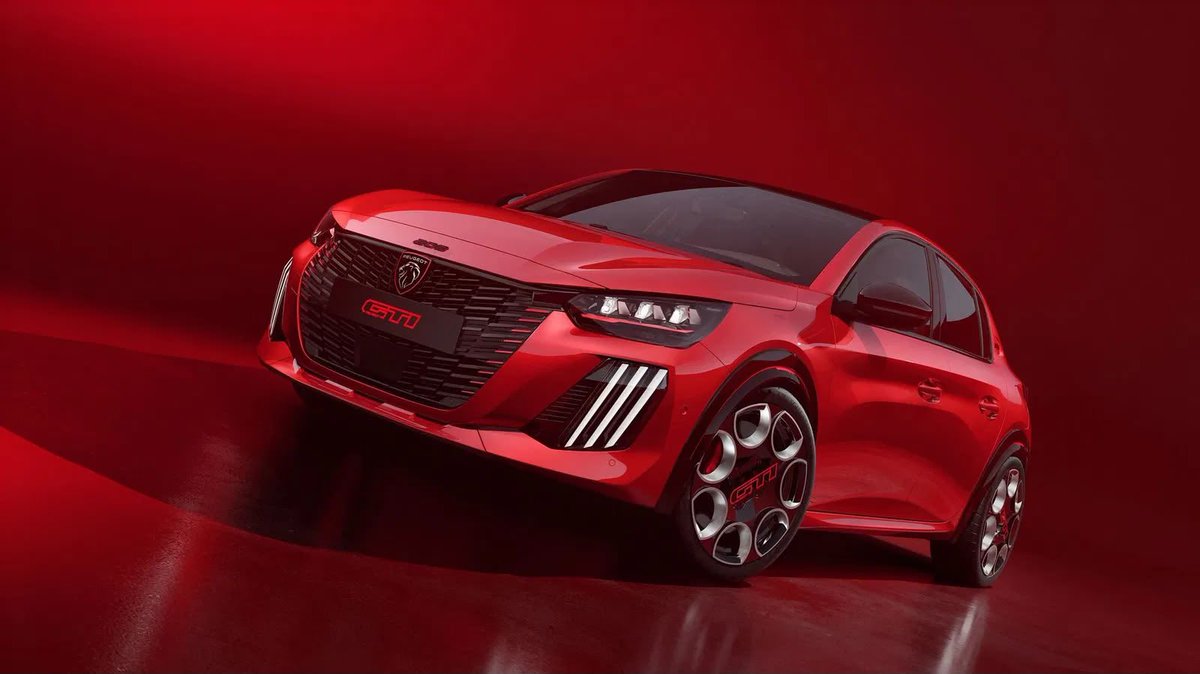 AutosyMas's tweet photo. El Peugeot E-208 GTi estrena 281 hp y se posiciona como el GTi más potente jamás creado por la marca. Aun así, su peso de 1,610 kg ha llevado a algunos entusiastas a imaginar una versión de gasolina más ligera y enfocada en la diversión al volante. #Peugeot #GTi #HotHatch https://t.co/DJrjgQAE4a