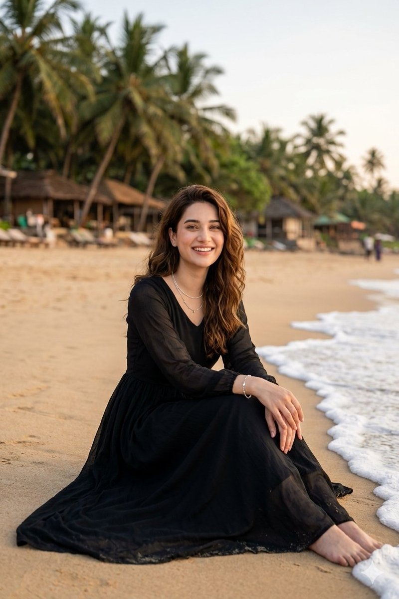 Golden Hour Beach Portrait