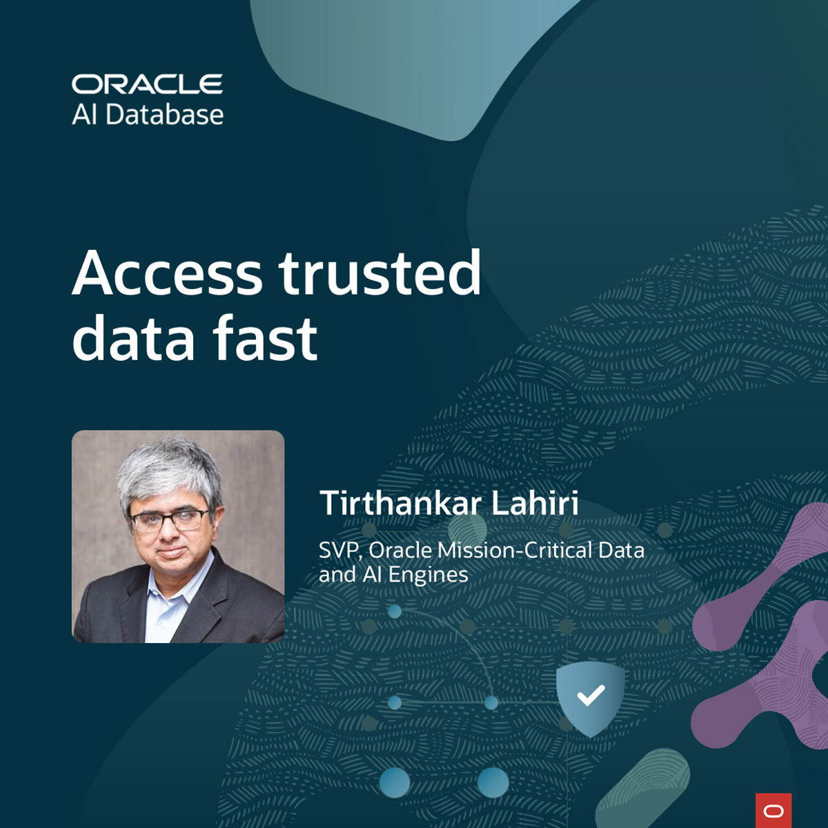 OracleDatabase's tweet photo. Want to use Agentic AI with your business data? 
Check out theCUBE video with Tirthankar Lahiri, SVP @Oracle Mission-Critical Data and AI Engines where he discusses how built-in Oracle AI Database capabilities can provide fast access to trusted data. https://t.co/IUIjkaG0V9 https://t.co/YxWoPQNM5X