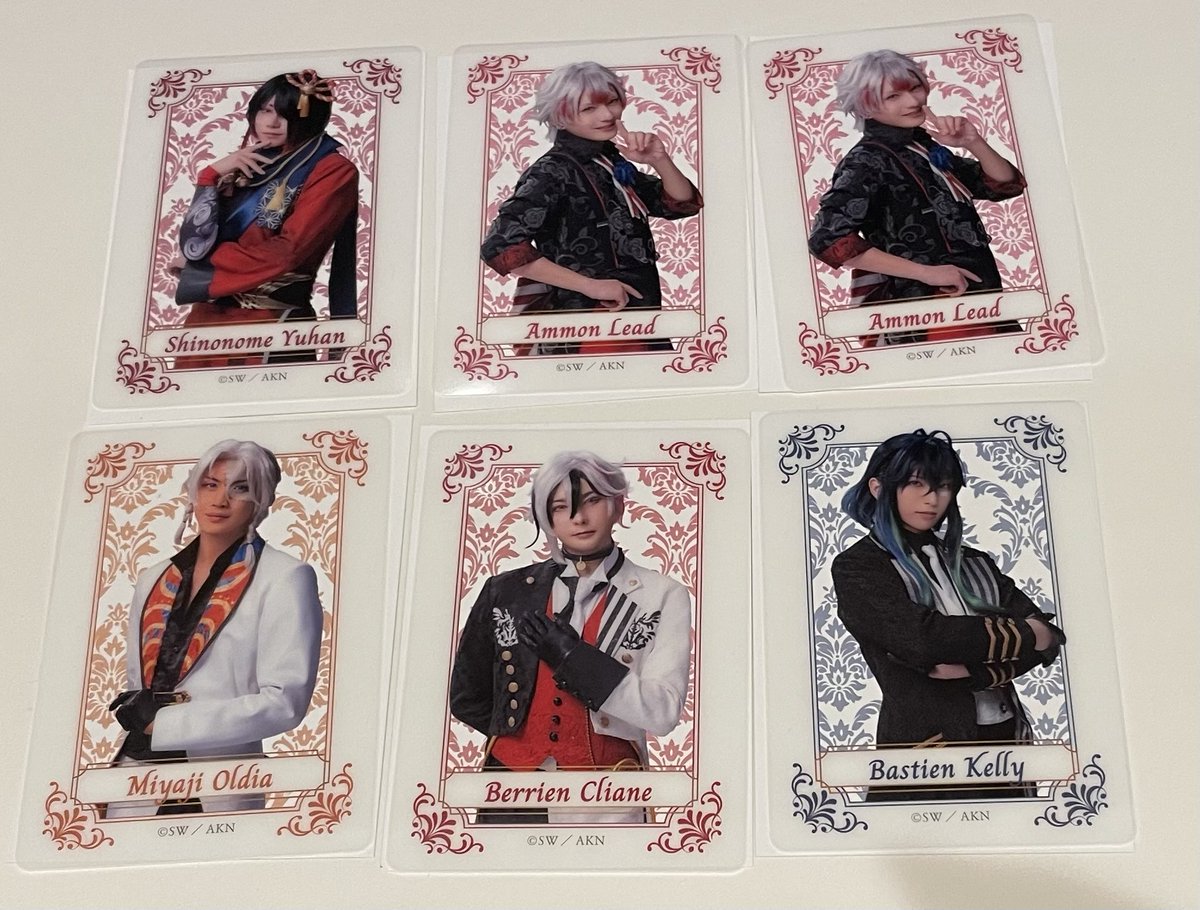 kapi_senaizumi's tweet photo. 【交換】あくねこ  あくステ  悪魔執事と黒い猫   クリアカード クリカ
譲→ベリアン、バスティン、アモン2、ミヤジ、ユーハン
求→ロノ
本日昼公演後に銀劇での現地手渡しまたは郵送 https://t.co/S4cgWli4wX