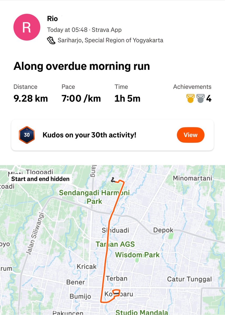 yowrioaa's tweet photo. Good morning Yogyakarta. Feels good bisa lari lagi after 1 bulan kita off running. https://t.co/oHqVZ3LayX
