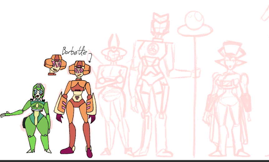 Silvr_Skreen's tweet photo. sloooowly working through designs. trying to practice on the girls first bc  i want more female transformers and then will make some BG guys. (left to right: greenlight, Barbette (OC), Skydive (OC), Divot (not OC, just named her), and Red Alert https://t.co/ok5fOB1J3B