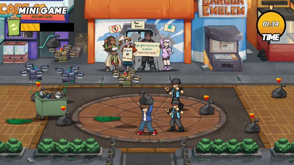 Garuda_Emblem's tweet photo. @TraitRoguelite Garuda Emblem is a beat 'em up game where you can build different combos to take down waves of enemies, and invite a friend to join you in co-op mode.

Wishlist on Steam: https://t.co/m83dwz5epl https://t.co/JykO6cKKaw