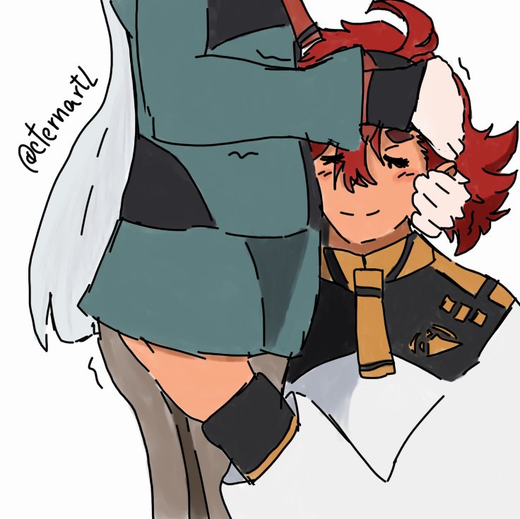eternartL's tweet photo. Touchy-feely tanuki 🍅🦝
#gwitch #sulettamercury #miorinerembran #sulemio #suletta #miorine #gundam #水星の魔女 #ミオリネ #スレッタ #スレミオ #yuri #gl #digitalart #pride #animeart #animefanart #fanart #百合 https://t.co/96Lm4t2TR6