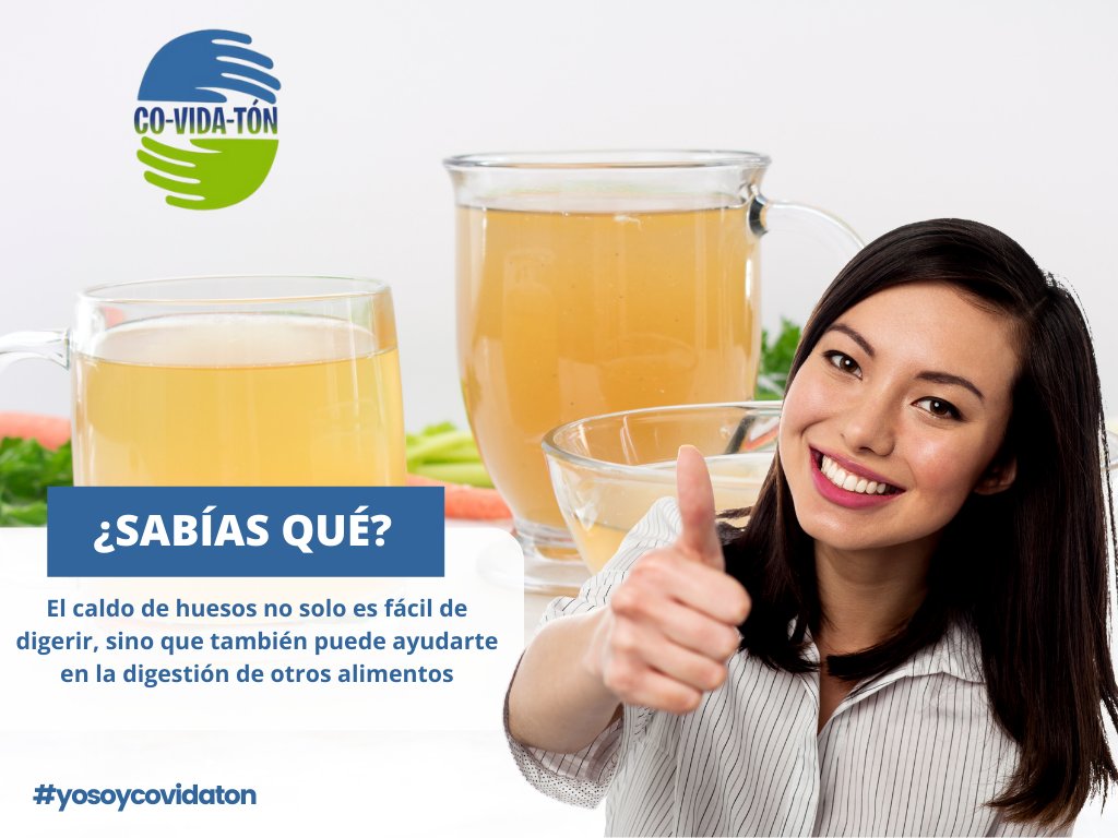 covidaton's tweet photo. #SabíasQué El caldo de huesos no solo es fácil de digerir, sino que también puede ayudarte en la digestión de otros alimentos. 

#Salud #Bienestar #Nutrición #CalidaddeVidahttp://ht.ly/mwML30s65FJ https://t.co/znf1BzGUTw