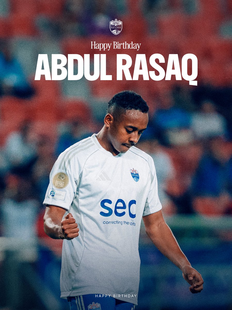 lioncitysailors's tweet photo. Here's wishing a special 2️⃣5️⃣th birthday celebration to our birthday boy, Rasaq! 🎂🎈
#allhandsondeck #lioncitysailors https://t.co/u0HwHGTG6i