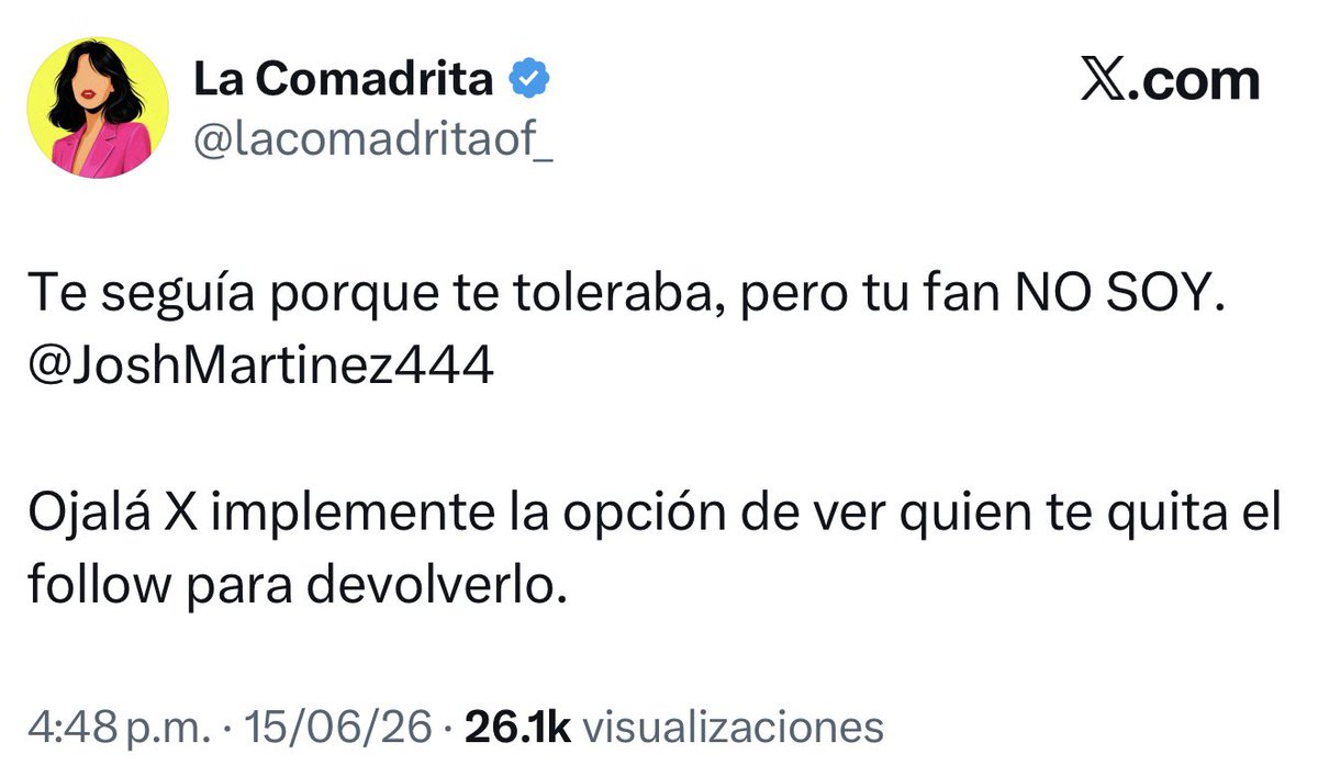dimeperra's tweet photo. El J ridículo de @lacomadritaof_ chillando porque Josh le dio unfollow y reclamando porque NO LE AVISÓ que le iba a dar unfollow JAJAJAJAJAJA, ¿quien avisa cuando da unfollow? Vaya pndjo, de mi parte díganle que chsm porque me bloqueó. #LCDLF6 https://t.co/LSenySarsc