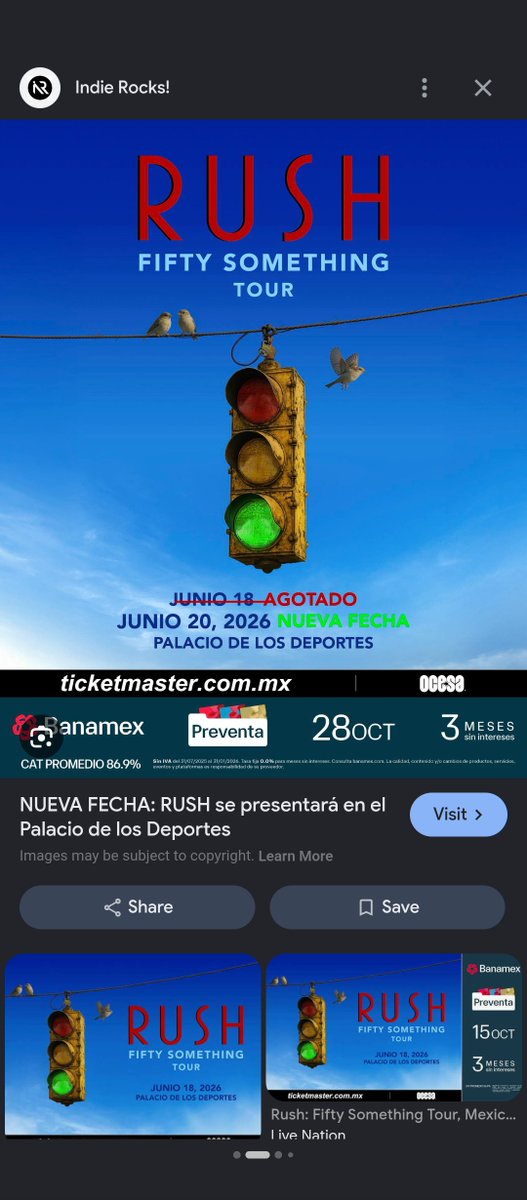 sinCe5ar's tweet photo. Vendo 1 boleto para RUSH el próximo 20 de junio, seccion DD a precio de taquilla, abierto a negociar, interesados por DM o Post
@Boletos_CDMX_ https://t.co/Tr4TSP2PPI