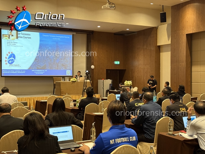 orionforensics's tweet photo. #digitalforensics #computerforensics #digitalevidence #windowsforensics บริการจัดอบรมในรูปแบบ In-House Training ให้กับองค์กร โดยมีหลักสูตรการอบรมด้าน Digital Forensics ลูกค้าองค์กรทั้งภาครัฐและเอกชน สนใจรับบริการอบรม In-House รวมไปถึงการ Customize หลักสูตรกับความต้องการขององค์กร https://t.co/Bs2TIzfD4i