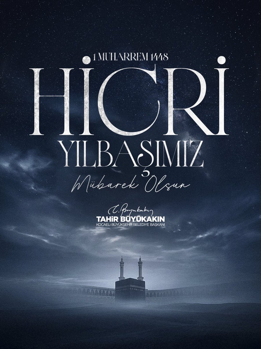 tahirbuyukakin's tweet photo. Milletimizin ve İslam aleminin Hicri 1448’inci yılını tebrik ediyor, yeni yılın ülkemiz, İslam dünyası ve insanlık için hayırlara vesile olmasını Cenab-ı Allah'tan niyaz ediyorum. https://t.co/9yQcTG41bq