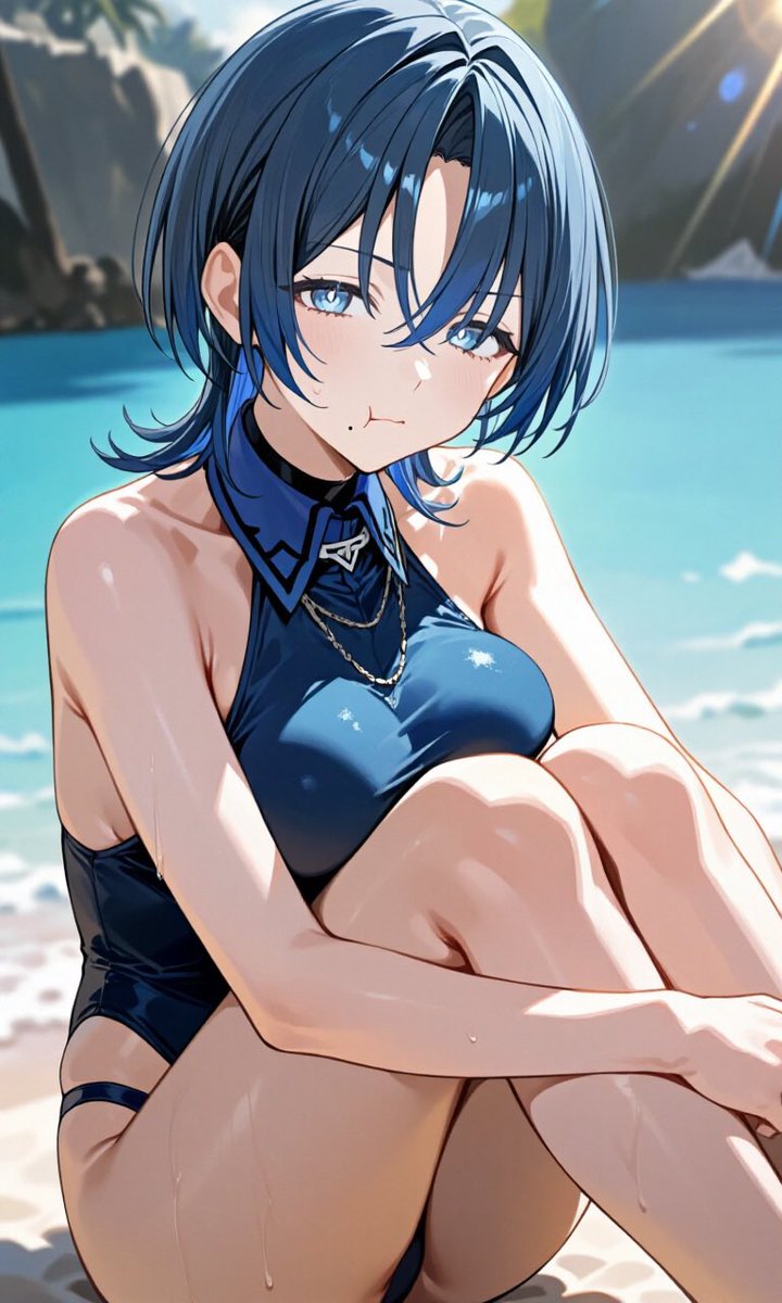 hiodoshi_mazo's tweet photo. …海に誘ってくれるのは嬉しいけど、
僕泳げないんだよ？💙💙 https://t.co/ZGocUGl9Gm