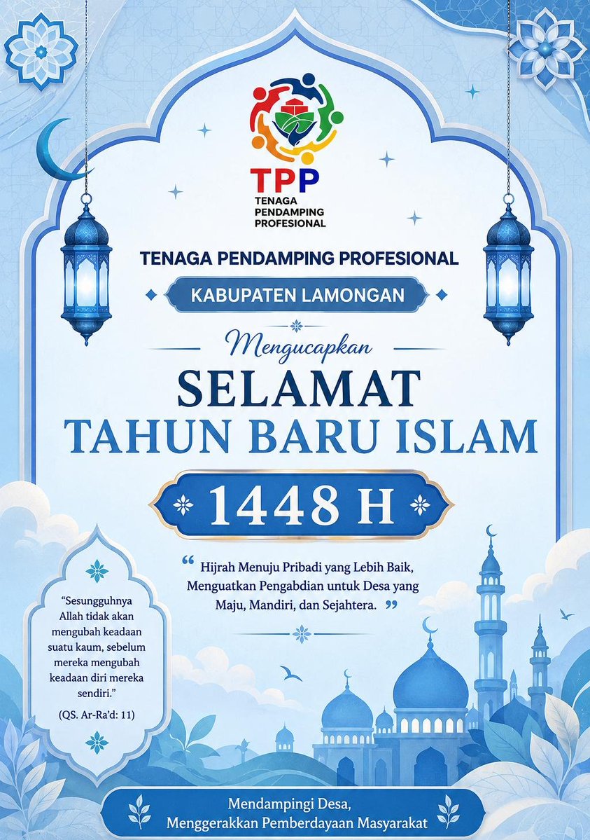 AhsinHuda's tweet photo. Selamat Tahun Baru Islam 1 Muharram 1448 H 🌙🕌
Semoga momentum pergantian tahun ini menjadi inspirasi untuk terus meningkatkan kualitas diri, mempererat silaturahmi, dan meraih keberkahan dalam setiap usaha yang dijalankan.
@YandriSusanto
@ARizaPatria
#BangunDesaBangunIndonesia https://t.co/3Zo9abu59a