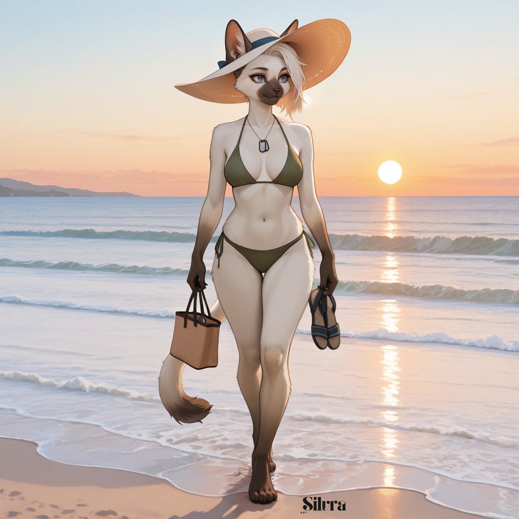 Silvra_art's tweet photo. If found wandering the beach at sunset, please return me to the nearest iced coffee stand. ☕️

#furry #furryart #furryAI #AIart #AIgenerated #furryartist #anthro #digitalart #furryfandom #furrycommunity #aifurry #AIart︎ #furryoc #furryartists #furrycommunity https://t.co/2D1D7clpOw
