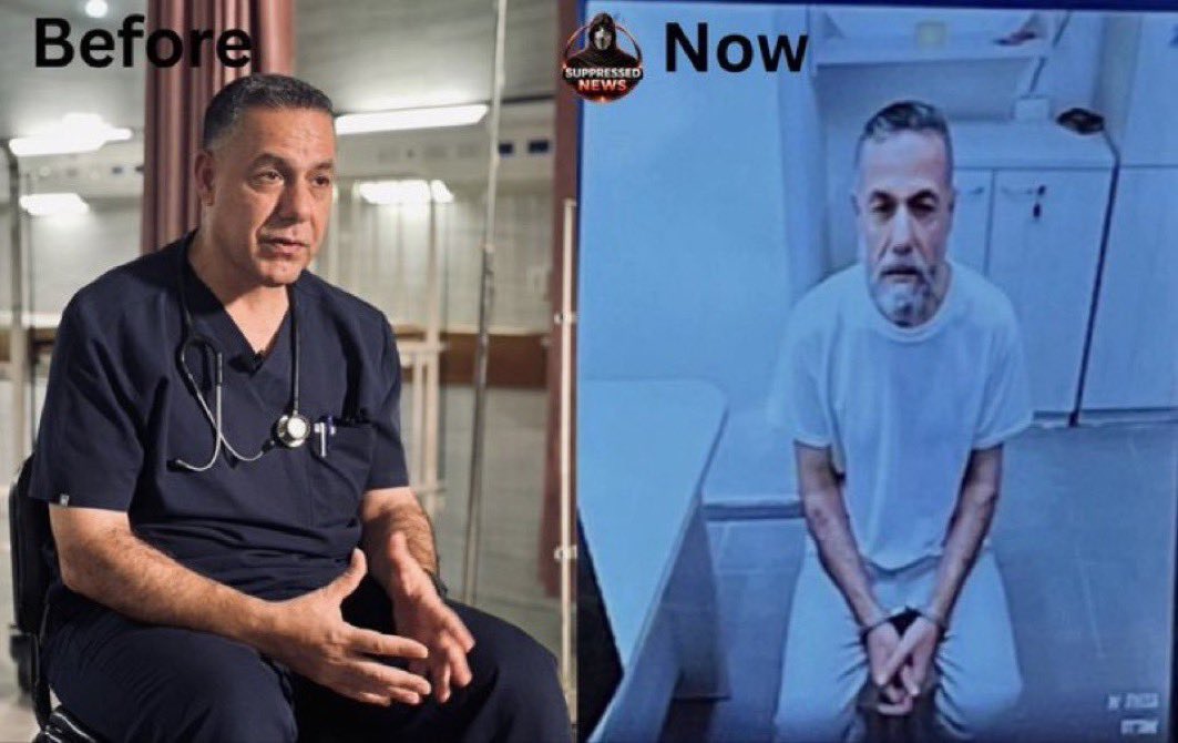 shameensuleman's tweet photo. 🟥 536 DAYS OF CAPTIVITY | DR HUSSAM ABU SAFIYA

🔳 israel’s Supreme Court has rejected the appeal of Dr Hussam Abu Safiya, @HussamAbuSafiya ensuring that the director of Kamal Adwan Hospital will remain imprisoned under the so-called Unlawful Combatants Law without charge, trial or evidence being presented in open court.

🔳 According to information provided to Physicians for Human Rights israel by his lawyer, Attorney Nasser Odeh, Dr Abu Safiya remains in solitary confinement in Nafha Prison under harsh conditions. His health is reportedly deteriorating and he continues to be denied adequate medical care.

🔳 Today marks 536 days since Dr Abu Safiya was seized by the israeli occupation. A paediatrician. A hospital director. A father who lost his son during the war on Gaza. A doctor who refused to abandon his patients while Kamal Adwan Hospital came under repeated attack. Six days ago, the world saw him appear before israel’s Supreme Court by video link. Today, that same court approved the continuation of his captivity.

🔳 As Physicians for Human Rights israel noted, the decision sends a clear message: a medical professional can be deprived of his liberty indefinitely without being charged and without the authorities presenting evidence against him in open court. Dr Abu Safiya’s case is not unique. It reflects a wider system under which hundreds of Palestinians from Gaza continue to be held while judicial reviews serve little purpose beyond extending their detention.

🔳 At this point, the question is no longer whether Dr Hussam Abu Safiya will receive justice. The question is whether the world will act before his name joins the growing list of Palestinians who entered israeli custody alive and never came home. If nothing changes, many fear that is exactly where this story is heading.
#FreeDrHussamAbuSafiyah #FreeThemAll