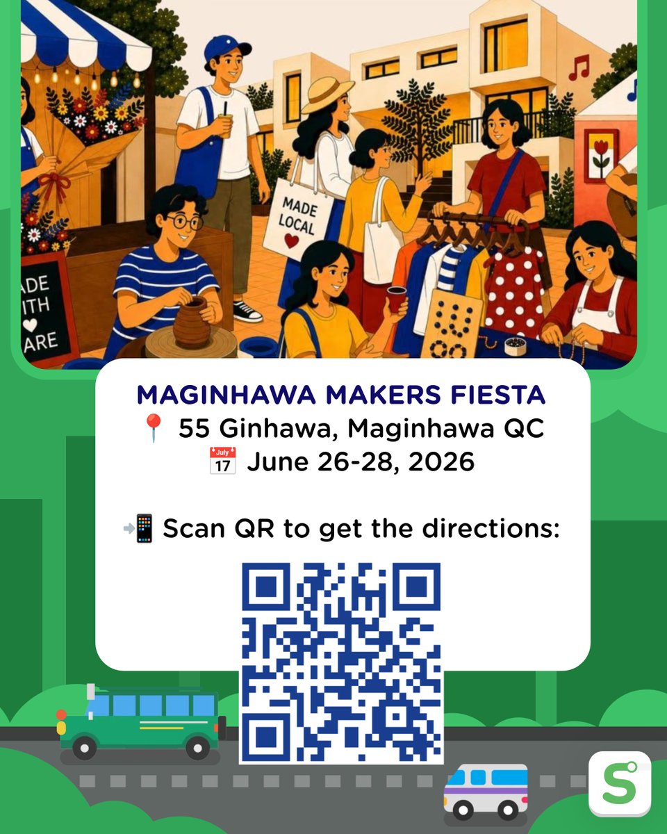 sakayph's tweet photo. Tara na at maki-fiesta! 💛✨ 

Sa June 26 hanggang 28 sa 55 Ginhawa, Maginhawa QC, tayo ay maki-fiesta! A curated weekend gathering celebrating local brands, food, creativity, and community 💛

📍 I-scan ang QR code o i-click ang link: https://t.co/NO7NtQiJZF https://t.co/j8aKM2LHFq