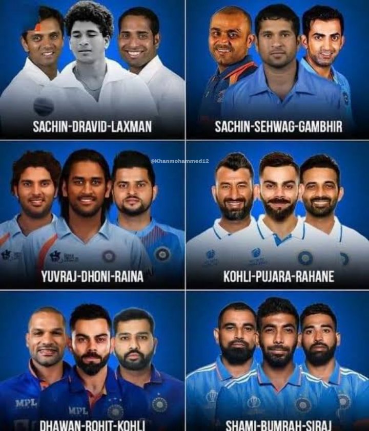 Khanmohammed12's tweet photo. Hard Question For Cricket Fans :

Which Trio Of Indian Players Is The Best Ever? 🤔 Let Settle This. https://t.co/FfCyv2RD7N