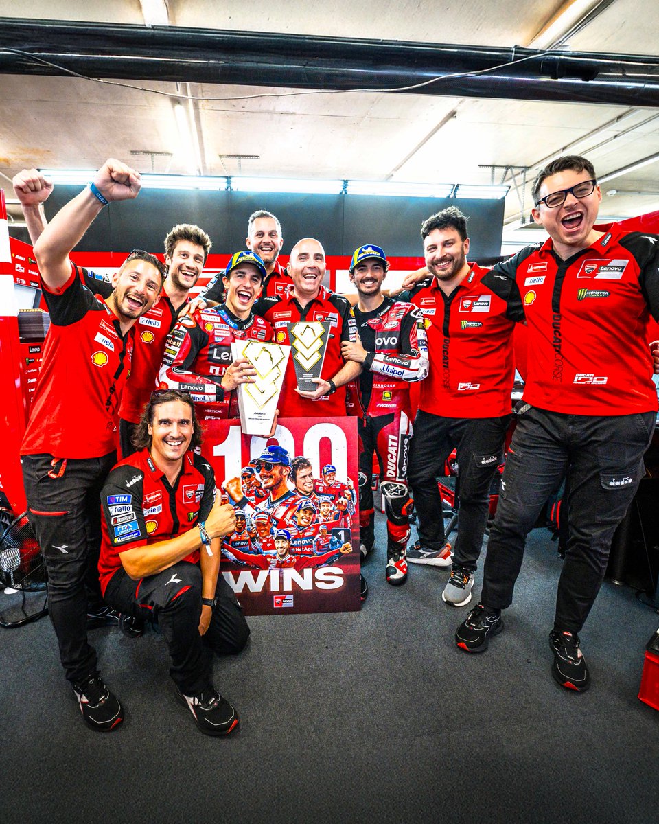 ducaticorse's tweet photo. What behind the scenes at #HungarianGP 🇭🇺🏆

#ForzaDucati #DucatiLenovoTeam https://t.co/NnRC6UuW0W