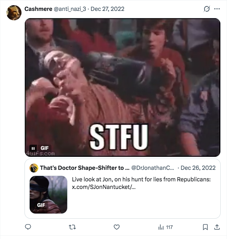 DrJonathanChase's tweet photo. @Spectre7744 @suburban_homer @HotepJesus @Destr0yAllNazis @Spectre4477 @FjellangerElina You have at least 3 burners rn: @anti_nazi_3, @SkywindLamhaj, @EetGrain. If @Spectre7744 gets banned and you hop to any of them, that's classic ban evasion. You already know this, so it's a weird flex to pretend to be so aggressively idiotic. Usernames don't evade bans—users do. https://t.co/siTT1CDvWN