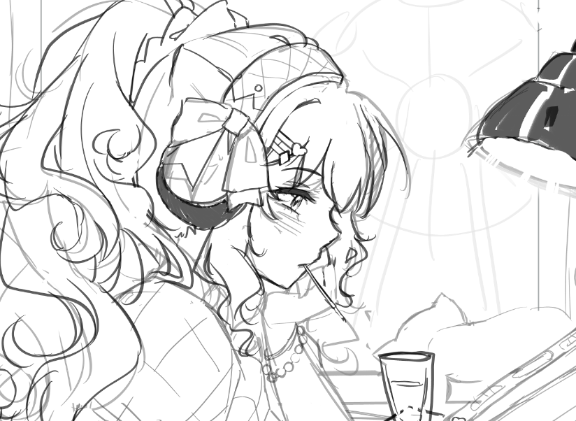 nijiellie's tweet photo. I don't praise myself often but I may have a banger side profile going on there- 

#wip https://t.co/EUGga2j38H