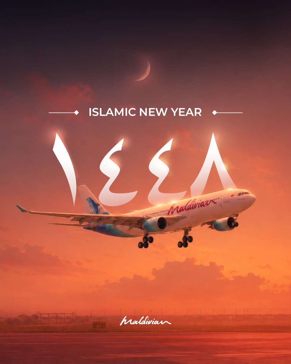 IASLaero's tweet photo. As we welcome the Islamic New Year, may this new beginning bring peace, blessings, and renewed hope to all. 

Wishing you and your loved ones a year filled with faith, gratitude, and meaningful journeys ahead. ✈️

#MaldivianAero https://t.co/FAB84oJK04