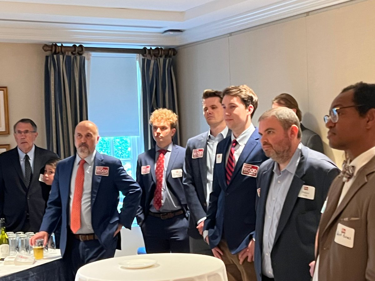 Woodformd's tweet photo. Last week, we had another fantastic event at the Capitol Hill Club with my guest Congressman @RonEstesKS. It was great to once again see old friends and colleagues - and even got to see my old friend, Congressman @RepHudsonNC! Thank you to everyone that came and contributed. https://t.co/PcKMZEdtJw