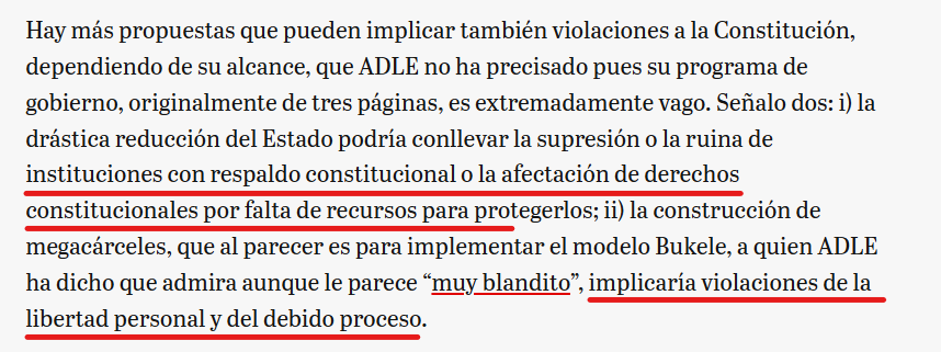 juanplotssss's tweet photo. @danielacaceress Gracias x compartir. En rojo lo disonante. No soy constitucionalista. Veo lo positivo y negativo. Rodrigo dice que ADLE no es serio. Sin embargo, es positivo que sea flexible. Además, el autor habla de supuestos. Es como si hablara de preocupaciones, no de posibilidades técnicas. https://t.co/FDt3ZIEMD4