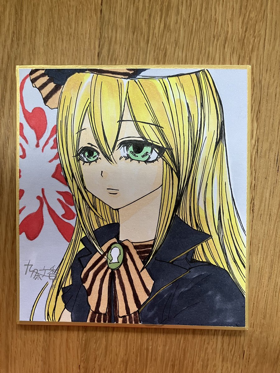 Masamune03M07's tweet photo. 初描きメリイちゃん…
ペン入れまでしたけど線ガタガタ💦
コピックマーカーも
色塗るの難しい💦
もっと練習しよ🖋️✨ https://t.co/yoN6VZxlor